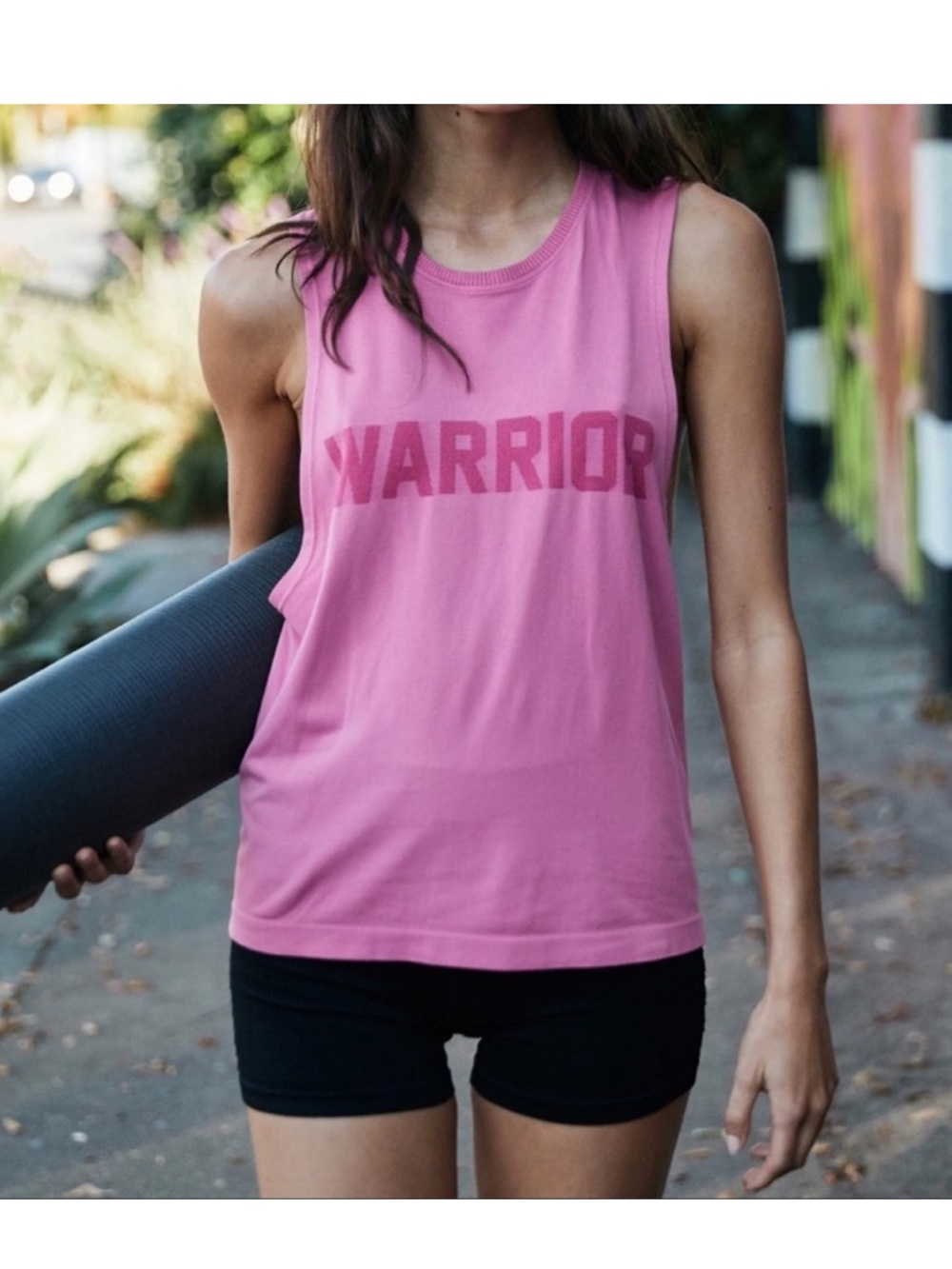 Spiritual Gangster Warrior Tank in Pink Size M/L